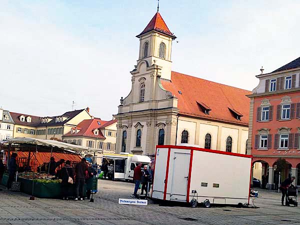 Ludwigsburg Marktplatz Oct. 22, 2015 Kath. Dreieinigkeitskirche